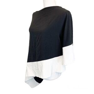 Ralph Lauren Black Label Womens 4 Minimalist Luxury Blouse 100% Mulberry Silk